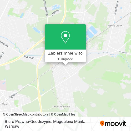 Mapa Biuro Prawno-Geodezyjne. Magdalena Mańk