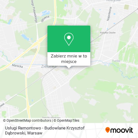 Mapa Usługi Remontowo - Budowlane Krzysztof Dąbrowski