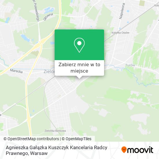 Mapa Agnieszka Gałązka Kuszczyk Kancelaria Radcy Prawnego