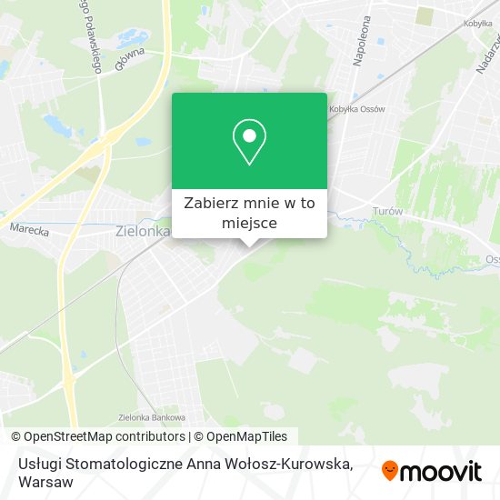 Mapa Usługi Stomatologiczne Anna Wołosz-Kurowska