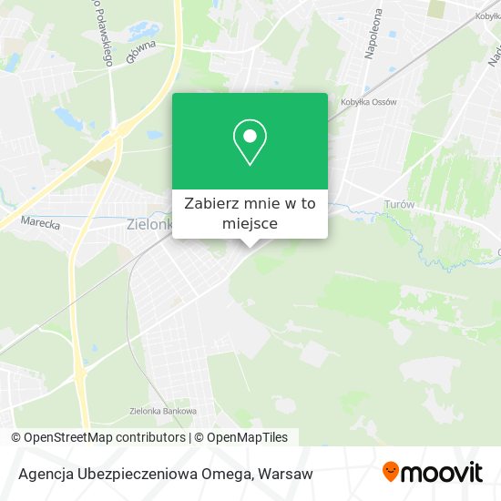 Mapa Agencja Ubezpieczeniowa Omega