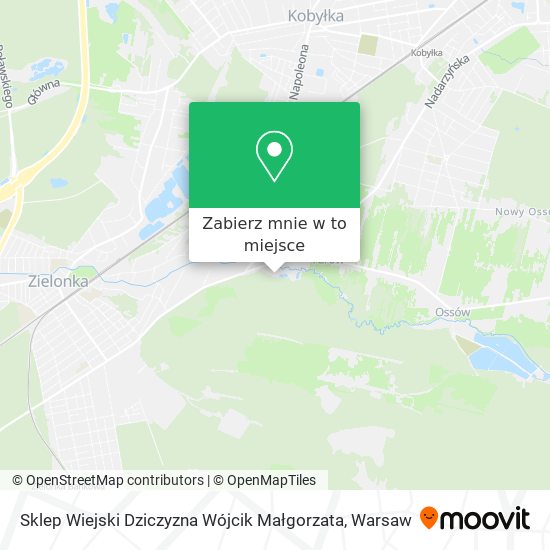 Mapa Sklep Wiejski Dziczyzna Wójcik Małgorzata