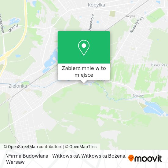 Mapa \Firma Budowlana - Witkowska\ Witkowska Bożena