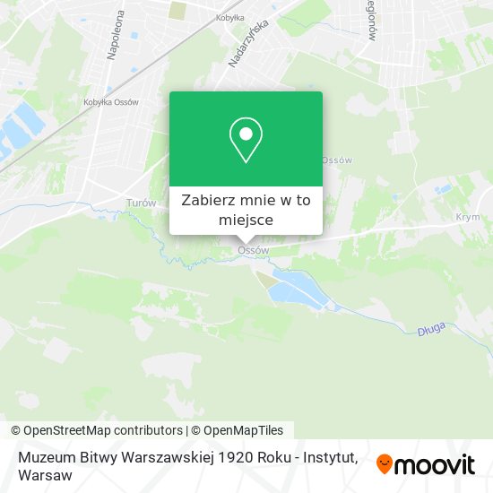 Mapa Muzeum Bitwy Warszawskiej 1920 Roku - Instytut