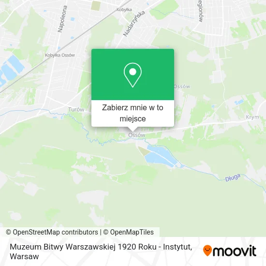Mapa Muzeum Bitwy Warszawskiej 1920 Roku - Instytut