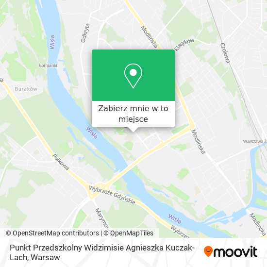 Mapa Punkt Przedszkolny Widzimisie Agnieszka Kuczak-Lach