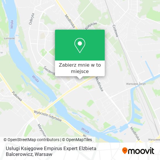 Mapa Usługi Księgowe Empirus Expert Elżbieta Balcerowicz