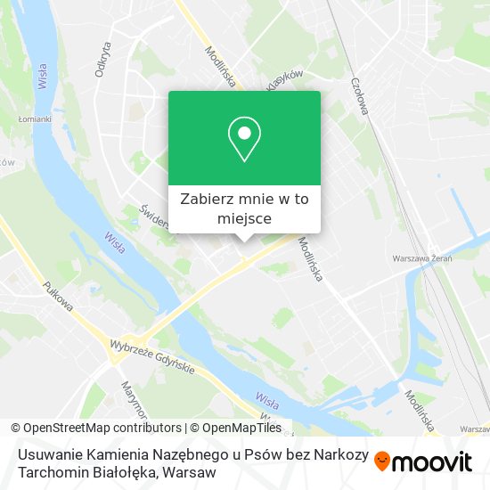 Mapa Usuwanie Kamienia Nazębnego u Psów bez Narkozy Tarchomin Białołęka