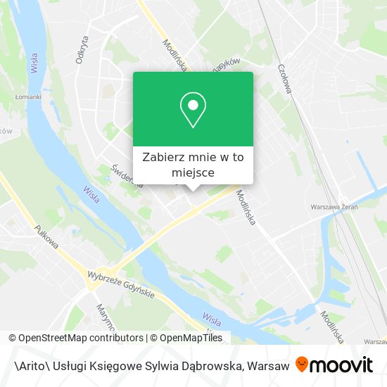 Mapa \Arito\ Usługi Księgowe Sylwia Dąbrowska