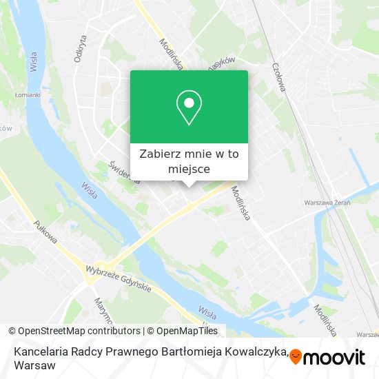 Mapa Kancelaria Radcy Prawnego Bartłomieja Kowalczyka