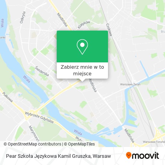 Mapa Pear Szkoła Językowa Kamil Gruszka