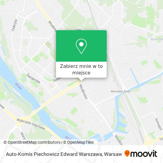 Mapa Auto-Komis Piechowicz Edward Warszawa