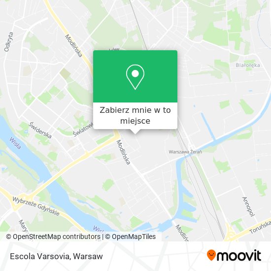 Mapa Escola Varsovia