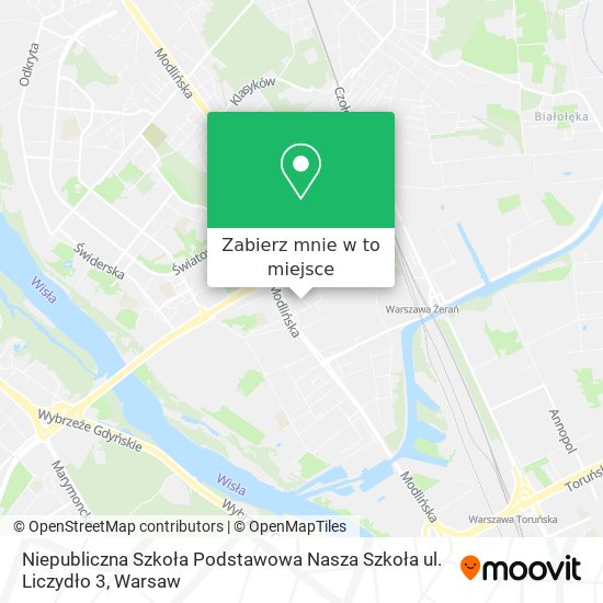 Mapa Niepubliczna Szkoła Podstawowa Nasza Szkoła ul. Liczydło 3