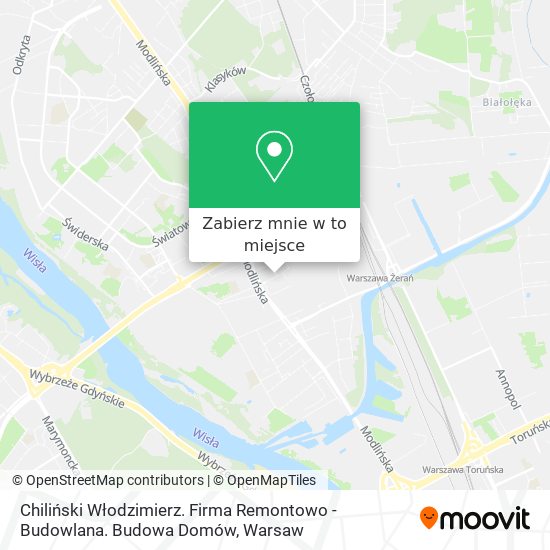 Mapa Chiliński Włodzimierz. Firma Remontowo - Budowlana. Budowa Domów