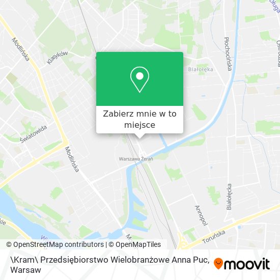 Mapa \Kram\ Przedsiębiorstwo Wielobranżowe Anna Puc