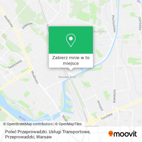 Mapa Połeć Przeprowadzki. Usługi Transportowe, Przeprowadzki