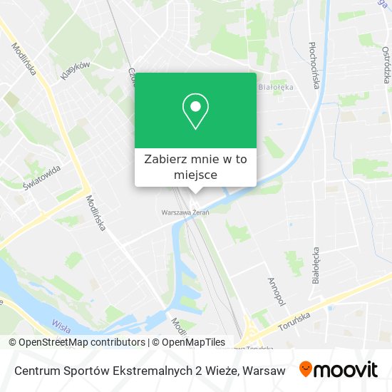 Mapa Centrum Sportów Ekstremalnych 2 Wieże