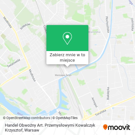 Mapa Handel Obwoźny Art. Przemysłowymi Kowalczyk Krzysztof