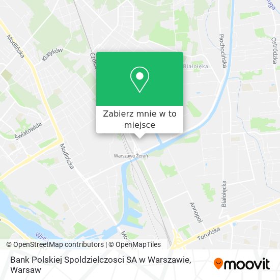 Mapa Bank Polskiej Spoldzielczosci SA w Warszawie