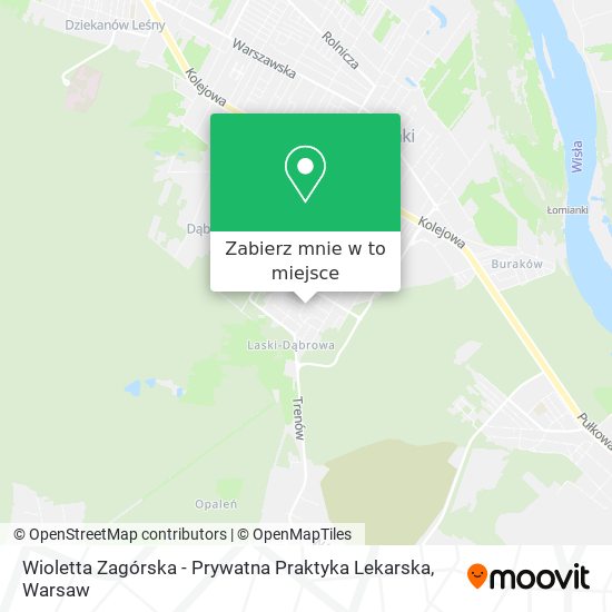 Mapa Wioletta Zagórska - Prywatna Praktyka Lekarska