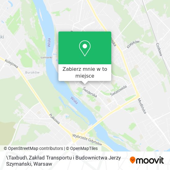 Mapa \Taxbud\ Zakład Transportu i Budownictwa Jerzy Szymański