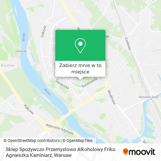 Mapa Sklep Spożywczo Przemysłowo Alkoholowy Friko Agnieszka Kaminiarz