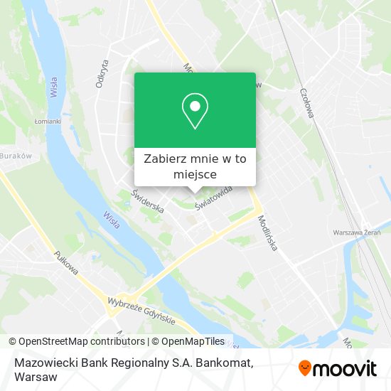 Mapa Mazowiecki Bank Regionalny S.A. Bankomat