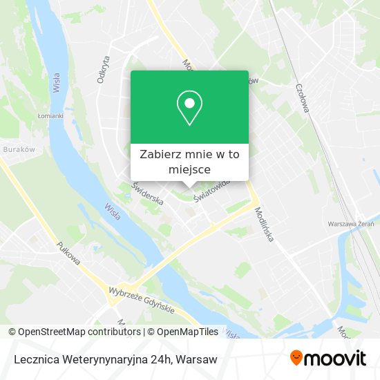 Mapa Lecznica Weterynynaryjna 24h