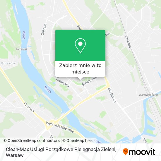 Mapa Clean-Max Usługi Porządkowe Pielęgnacja Zieleni