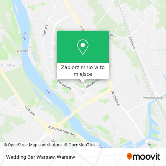 Mapa Wedding Bar Warsaw