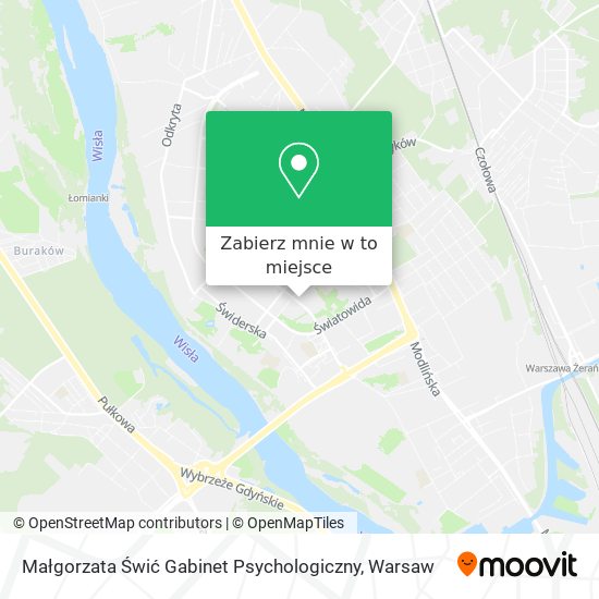 Mapa Małgorzata Świć Gabinet Psychologiczny