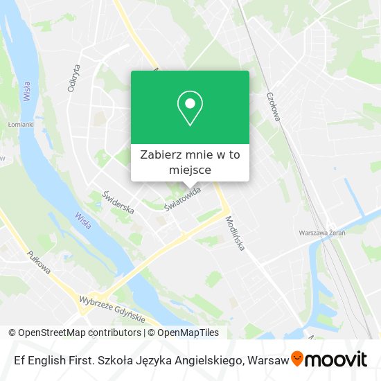 Mapa Ef English First. Szkoła Języka Angielskiego