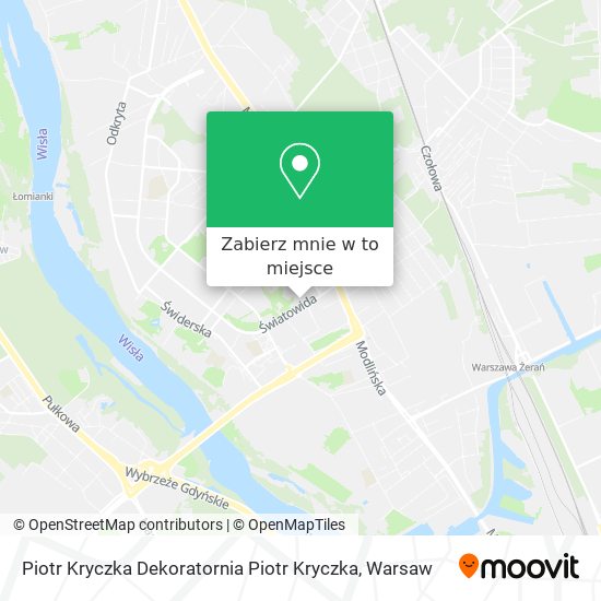 Mapa Piotr Kryczka Dekoratornia Piotr Kryczka