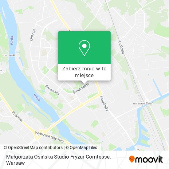 Mapa Małgorzata Osińska Studio Fryzur Comtesse