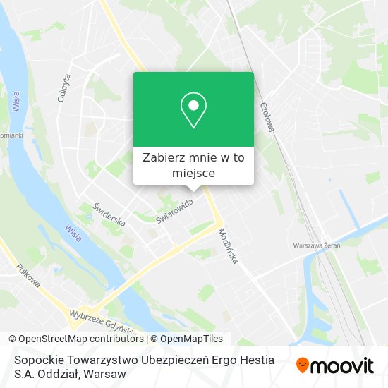 Mapa Sopockie Towarzystwo Ubezpieczeń Ergo Hestia S.A. Oddział