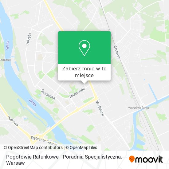 Mapa Pogotowie Ratunkowe - Poradnia Specjalistyczna