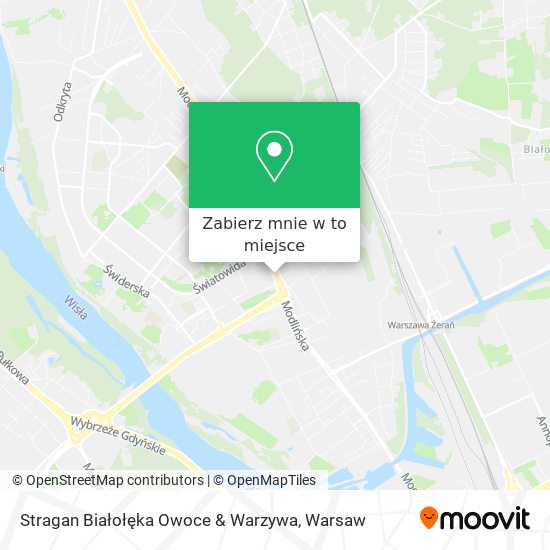 Mapa Stragan Białołęka Owoce & Warzywa