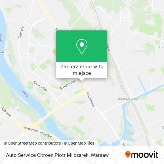 Mapa Auto Serwice Citroen Piotr Milczarek