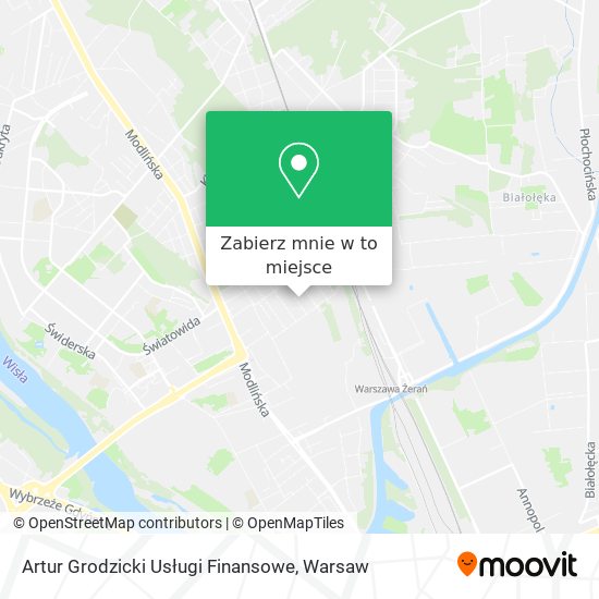 Mapa Artur Grodzicki Usługi Finansowe