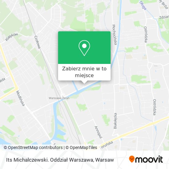 Mapa Its Michalczewski. Oddział Warszawa