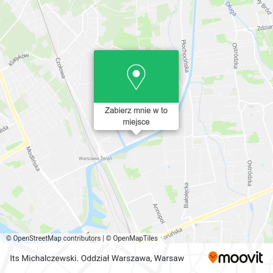 Mapa Its Michalczewski. Oddział Warszawa