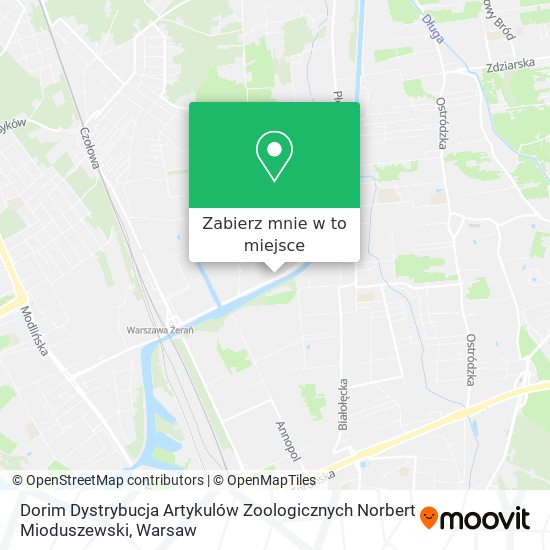 Mapa Dorim Dystrybucja Artykulów Zoologicznych Norbert Mioduszewski