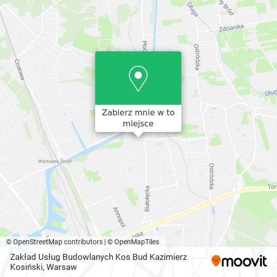 Mapa Zakład Usług Budowlanych Kos Bud Kazimierz Kosiński