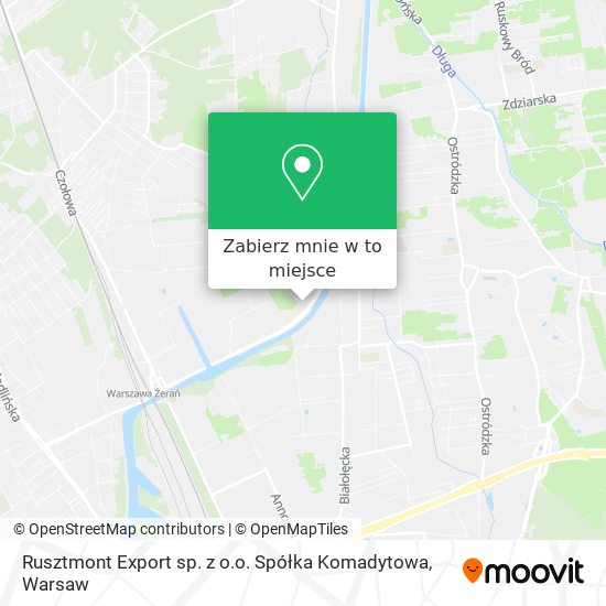 Mapa Rusztmont Export sp. z o.o. Spółka Komadytowa