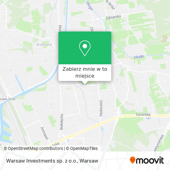 Mapa Warsaw Investments sp. z o.o.