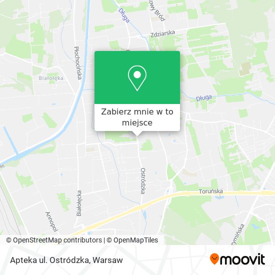 Mapa Apteka ul. Ostródzka