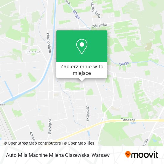 Mapa Auto Mila Machine Milena Olszewska