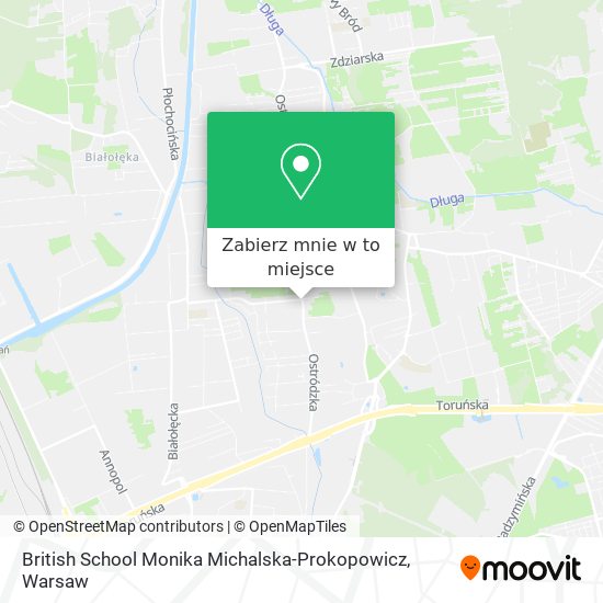 Mapa British School Monika Michalska-Prokopowicz