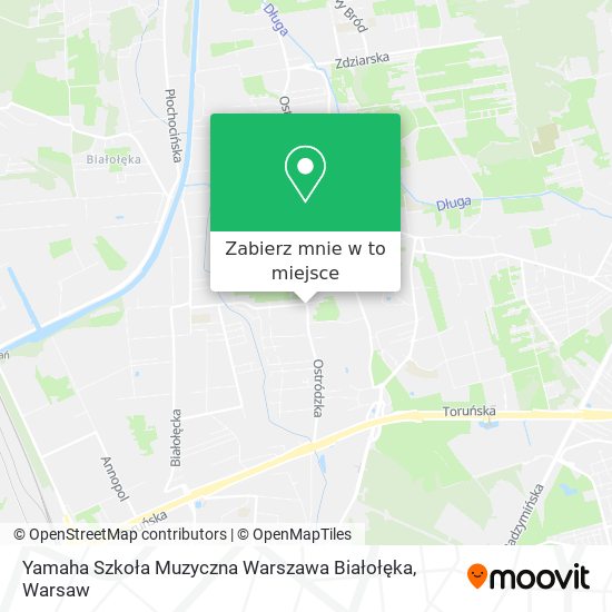 Mapa Yamaha Szkoła Muzyczna Warszawa Białołęka